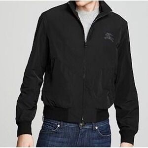 Burberry Men's Authentic Bradford Black Nylon Jacket, Size XXL, new